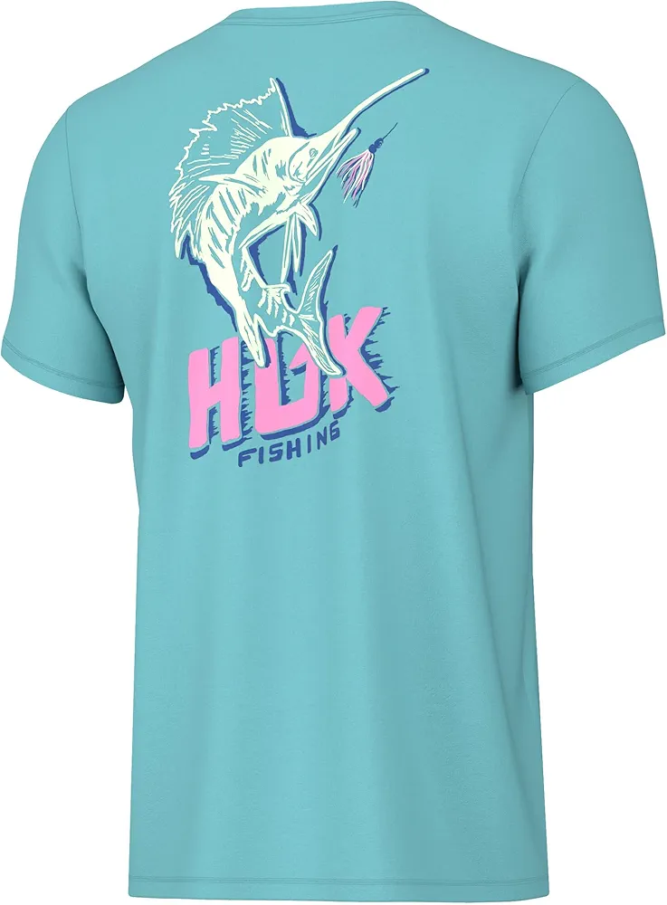 HUK Boys' Short Sleeve Performance Tee, Kids Fishing T-Shirt