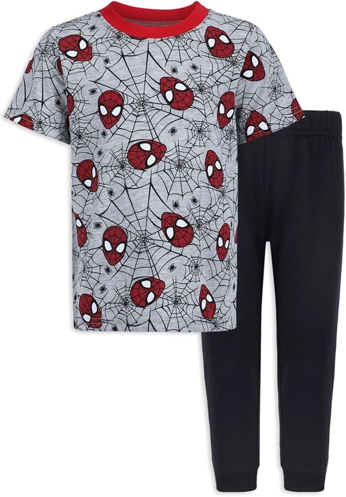 Marvel Little Boys' Toddler Crew Neck and Jogger Set