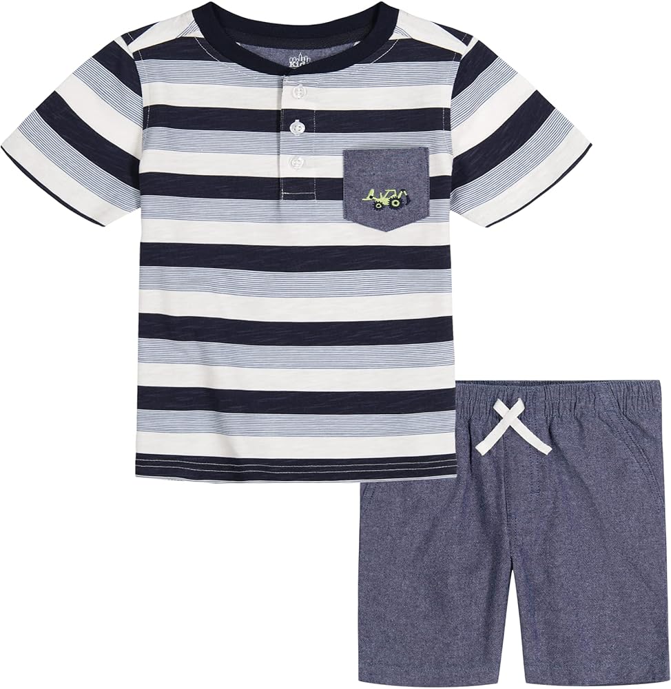 Kids Headquarters boys 2 Pieces Polo Short Set2 Pieces Polo Short Set