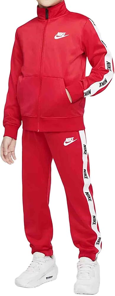 Nike Boy's Sportswear Tricot Tracksuit (Toddler/Little Kids) University Red 4 Little Kid