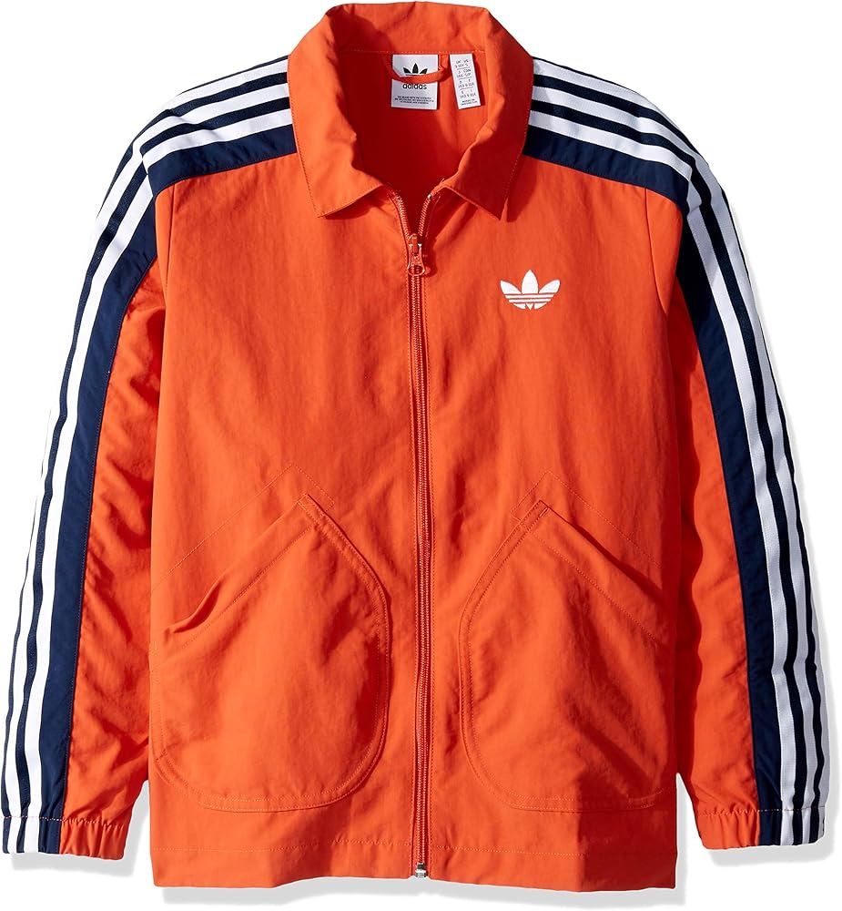 adidas Originals Boys' Big Nylon Coach Jacket