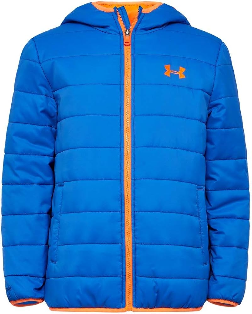 Under Armour Boys' Pronto Puffer Jacket, Mid-Weight, Zip Up Closure, Repels Water