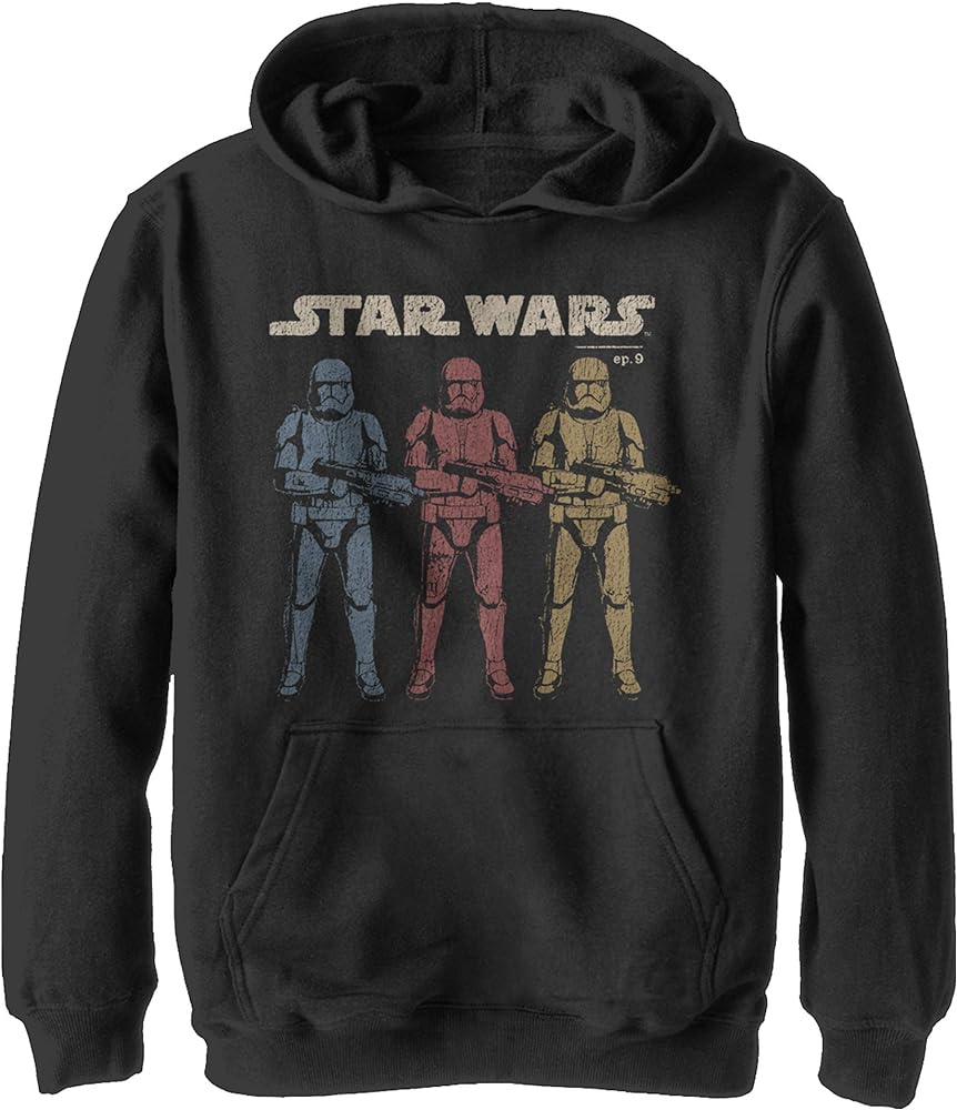 STAR WARS Boy's The Rise of Skywalker Stormtrooper Trio Pull Over Hoodie