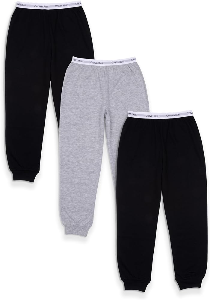 Calvin Klein Boys' Gender Neutral French Terry Jogger 3 Pack