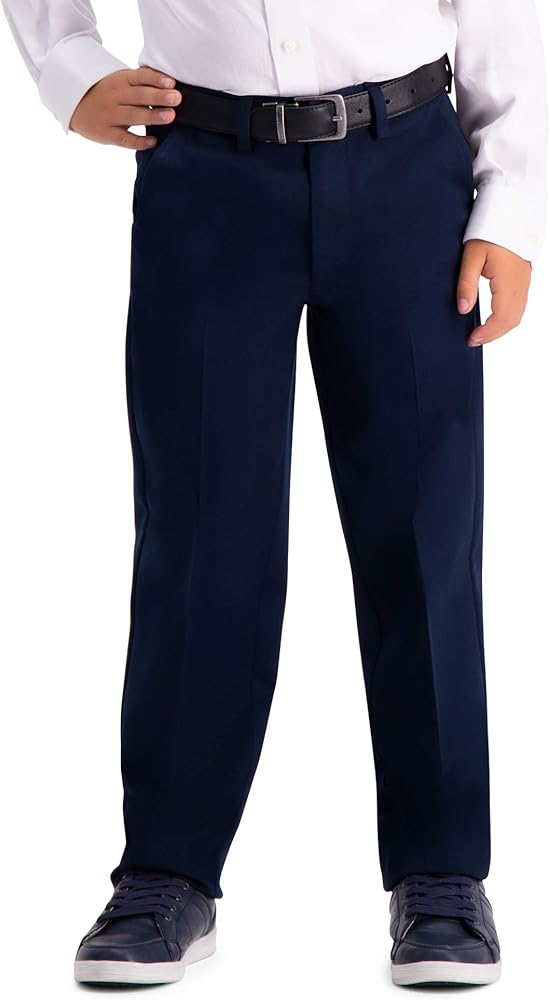 Haggar Boy's Youth Regular 8-20 Premium No Iron Khaki Pant