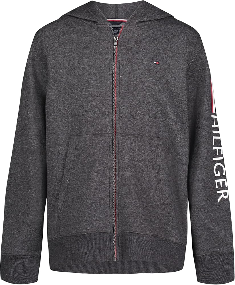 Tommy Hilfiger Boys' Long Sleeve Fleece Full Zip Hoodie