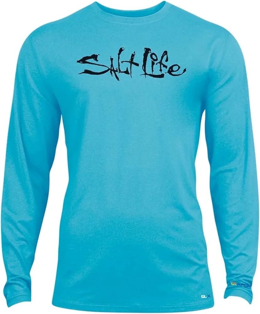 Salt Life Boys' Unisex Kids Signature Icons Long Sleeve Performance Tee T-Shirt