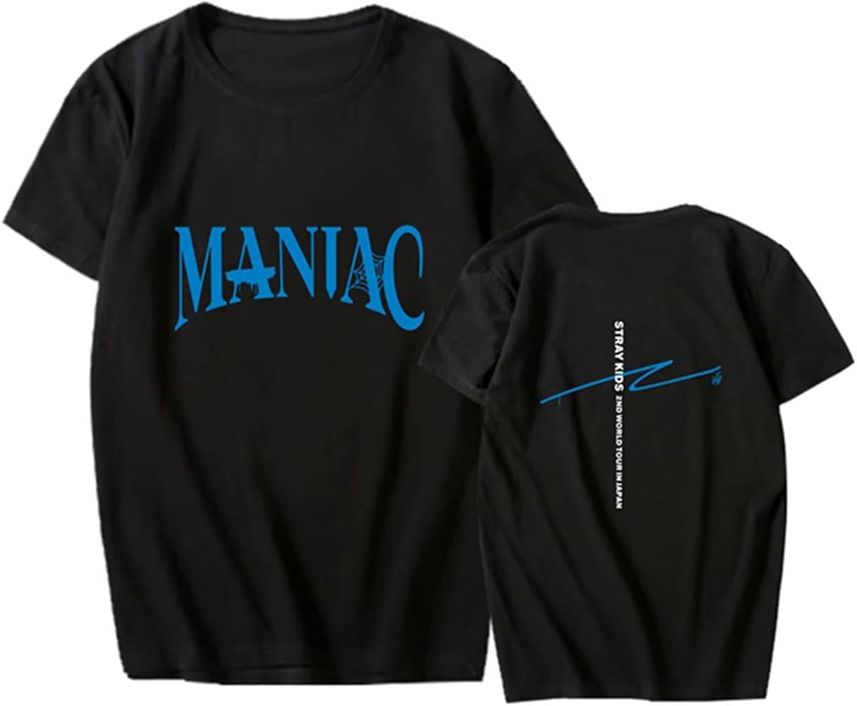 KPOP Stray Kids Tshirt New Album Oddinary MANIAC Tee Jisung Felix Hyunjin Merch Tops