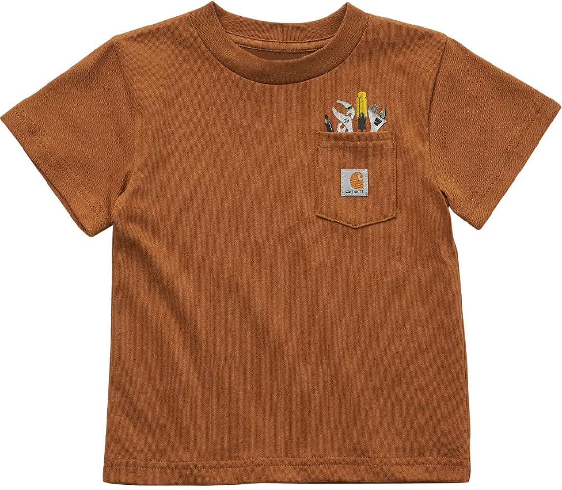 Carhartt Boys' Short-Sleeve Pocket Tool T-Shirt