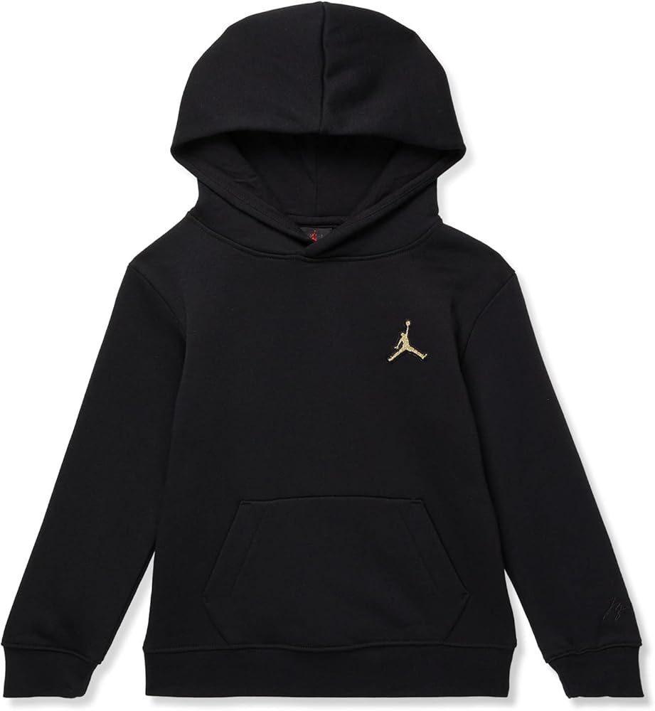 Jordan Boy's Essentials Pullover (Little Kids) Black/Gold 6 (Little Kid)