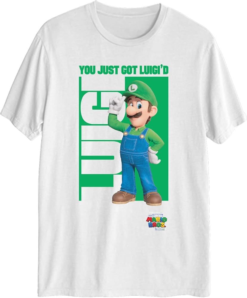 Nintendo Super Mario Bros. Movie Luigi You Just Got Luigi'd Kid's Short Sleeve T-Shirt