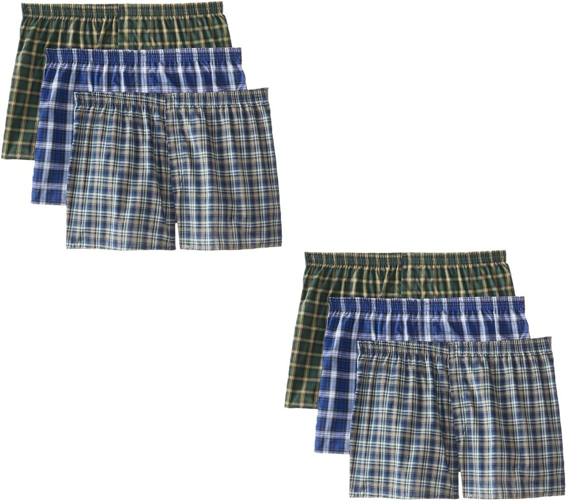 Hanes Toddler Boys Assorted Plaid Boxers - 4 Pack - TB85T4