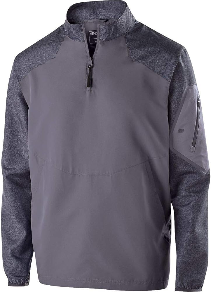 Holloway Boys' Youth Raider Pullover, Carbon Print/Graphite, Small