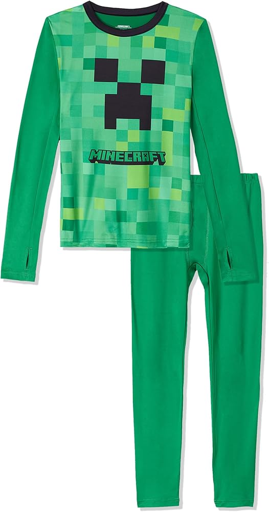 Cuddl Duds Boys Thermal Underwear Set - Sonic, Spiderman, Pokemon, Minecraft, Star Wars Designs - Kids Long John Base Layer