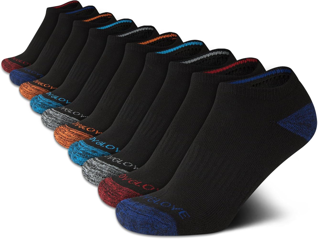 Body Glove Boys Socks - 10 Pack Comfort Cushion Moisture Control Ankle Socks for Boys - Low Cut Boys Athletic Socks (S-L)