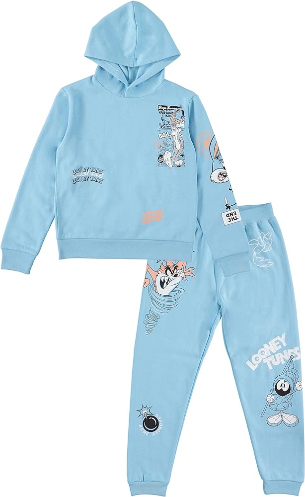 Looney Tunes Boys Hoodie and Jogger Pants 2-Piece Outfit Set- Boys Sizes 4-16