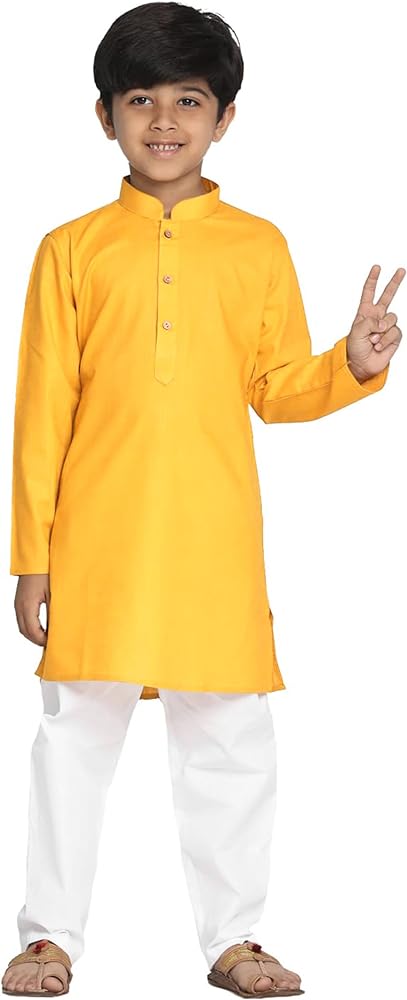 Chandrakala Kids Kurta Pyjama Set for Boys Indian Traditional Party Wear Bollywood Style Wedding Dress, (KK101)