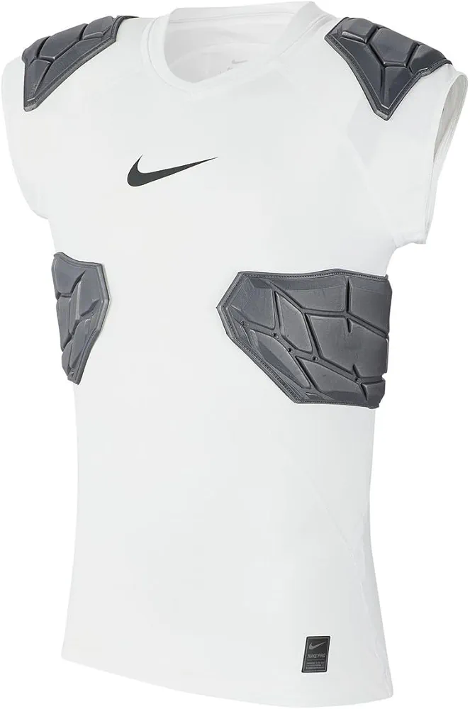 Nike Pro Boy's Hyperstrong Football Padded Shirt L White