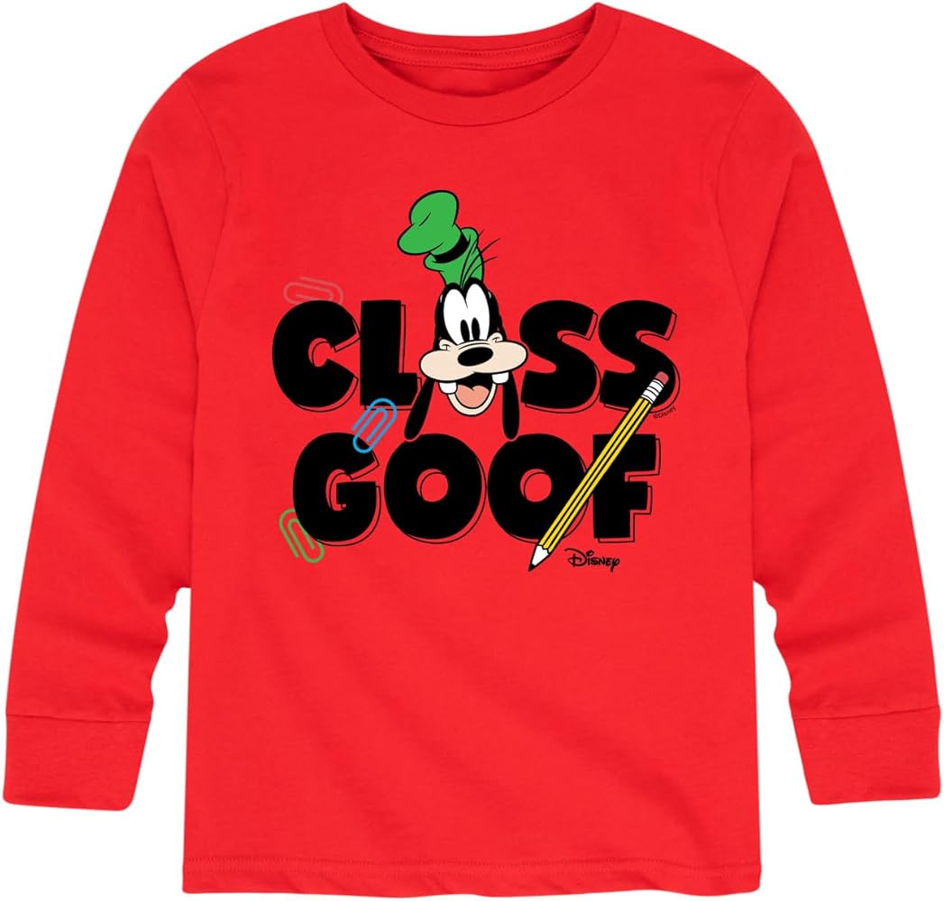 Disney Mickey & Friends - Class Goof - Youth Long Sleeve Graphic T-Shirt