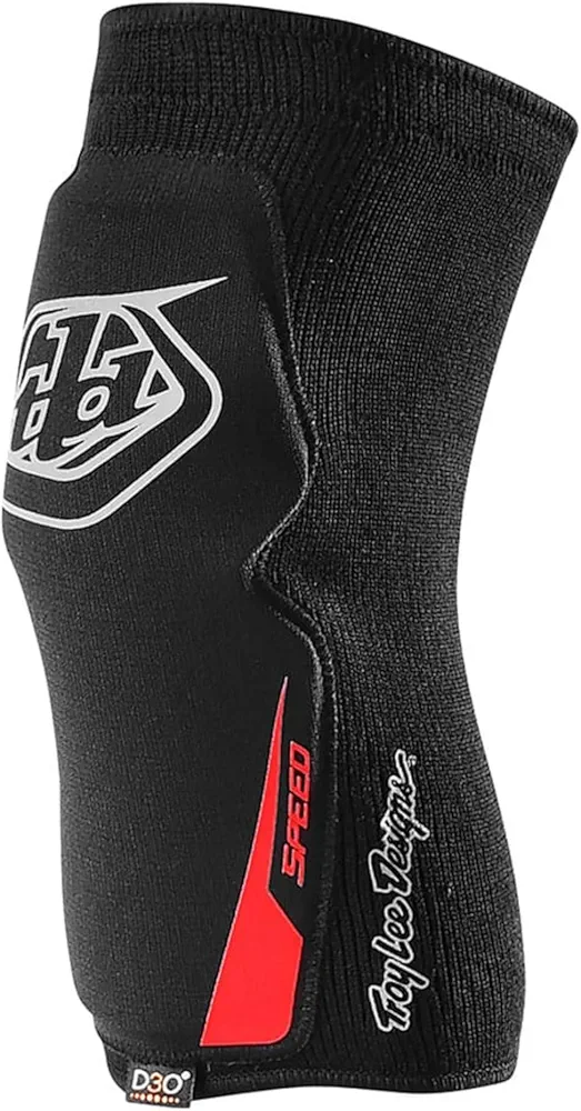 Troy Lee Designs Speed Knee Sleeve Guard for Mountain Bike/BMX, Impact Protective Gear, Comfortable Seamless Construction, Youth Medium, Black