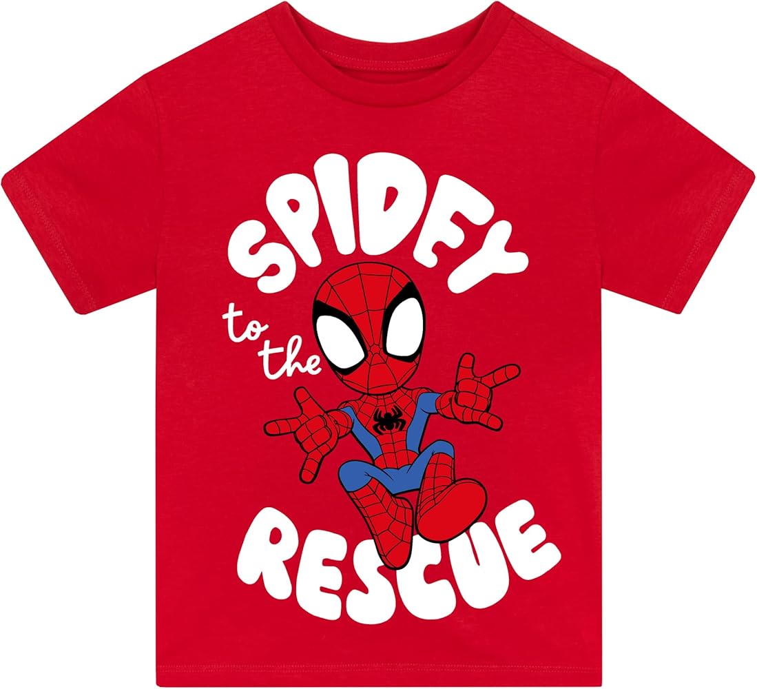 Marvel Spidey and His Amazing Friends Shirt | Short Sleeve Spiderman Tshirt | Summer Boys T Shirt