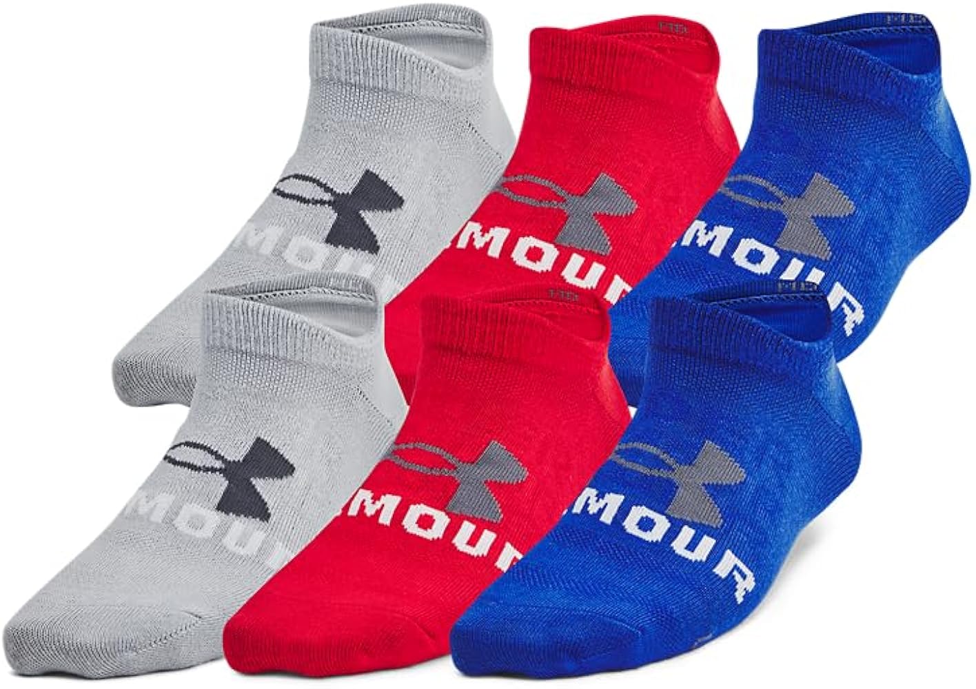 Under Armour Unisex-Child Youth Essential No Show Socks 6 Pack