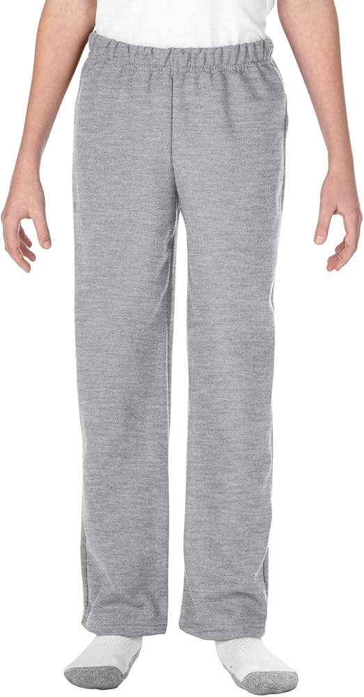 Gildan Unisex-Child Youth Open Bottom Sweatpants, Style G18400B