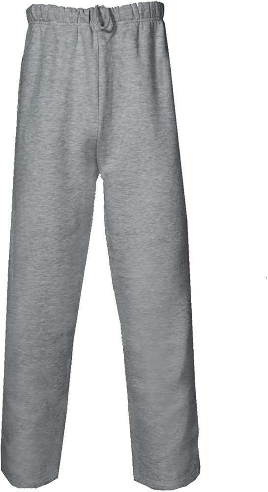 Badger Sportswear Kids' Standard Badger Sport Open Bottom Fleece Youth Pant, Oxford, Large