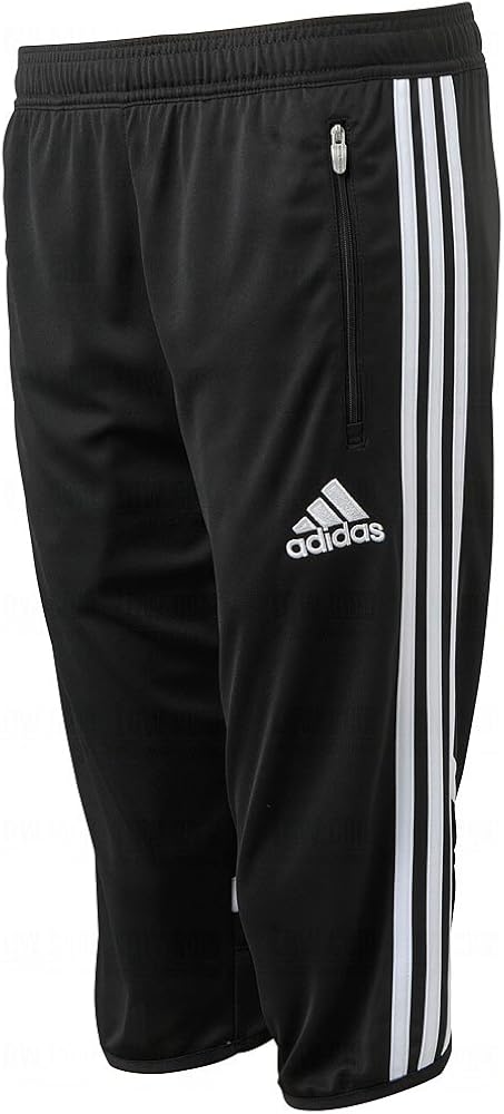 adidas Kids Boy's Youth Condivo 14 Three-Quarter Pant (Big Kid) Black/White Pants SM (8 Big Kids)