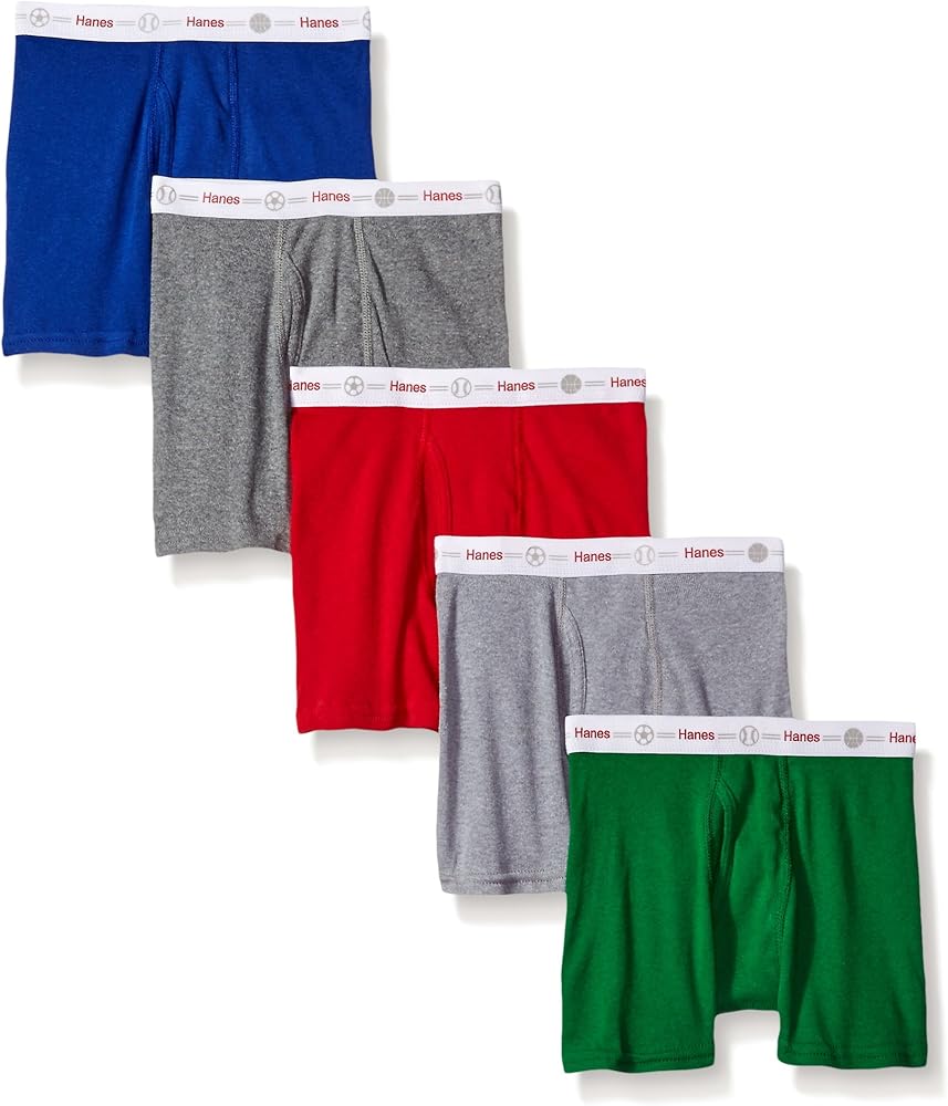 Hanes Boys' Boxer Brief (Pack of 5)