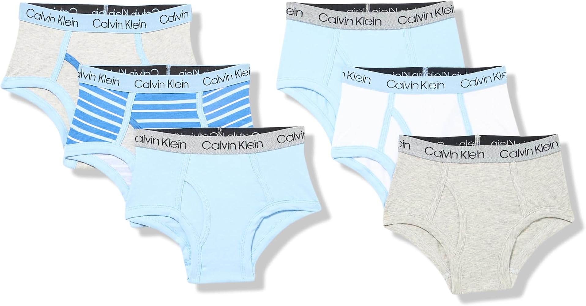 Calvin Klein Boys' Modern Cotton Assorted Briefs 6 Pack