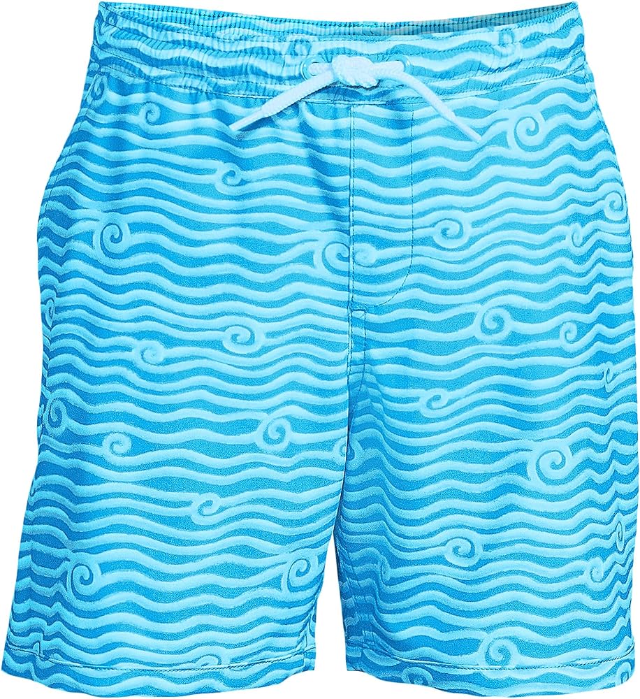 Lands' End Boys Hydroliner Quick Dry UPF 50 Swim Trunk