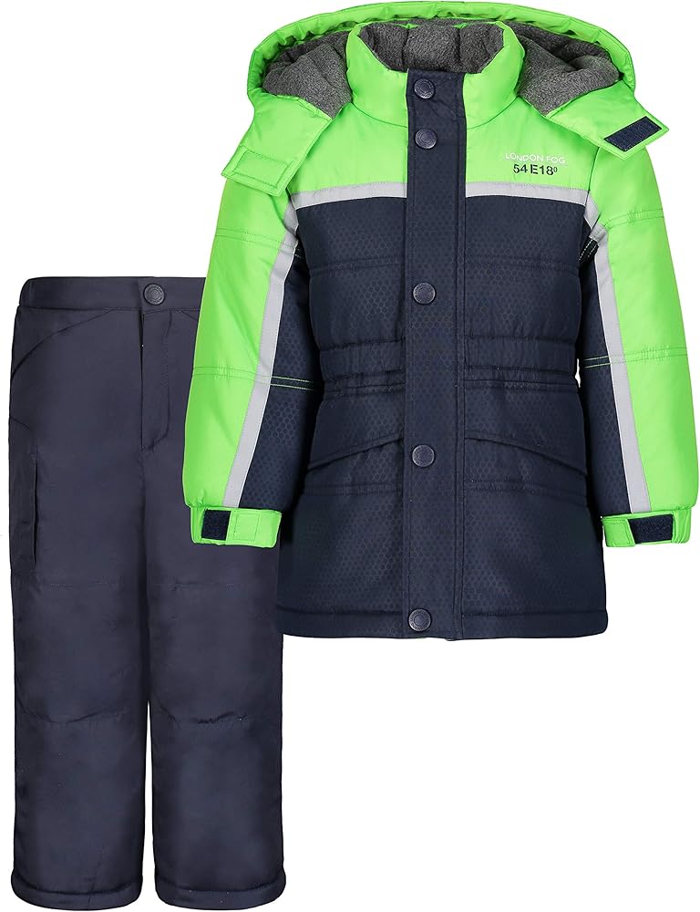 LONDON FOG boys Ski Jacket & Ski Pant 2-piece Snowsuit