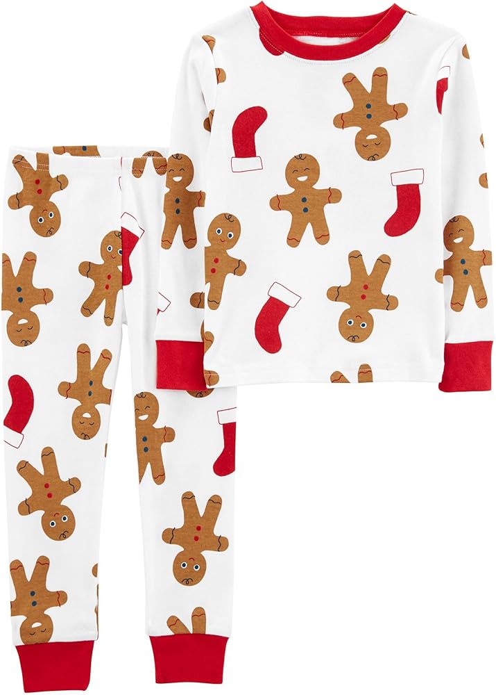 Carter's Little Boys' Christmas 2-Piece Snug Fit Cotton PJs (US, Age, 2 Years, Gingerbread)…