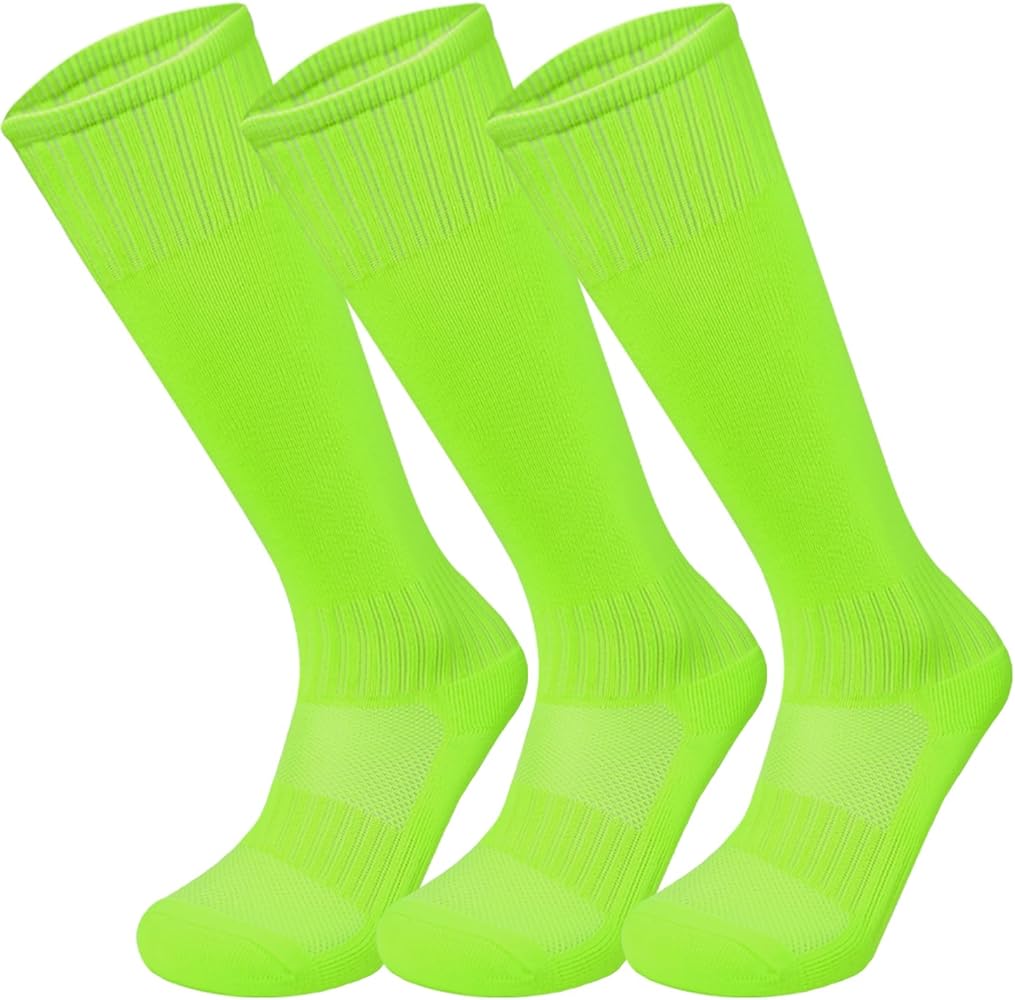 Marchare Boys Soccer Socks Toddler Football Socks Knee High Solid Sports Socks For Boys Girls