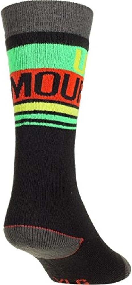 Under Armour UA MTN Retro Stripe Over-The-Calf Ski Sock - Boys Black, L