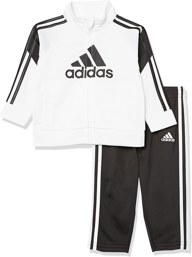 adidas boys 2 Piece Colorblock Tricot Track Set