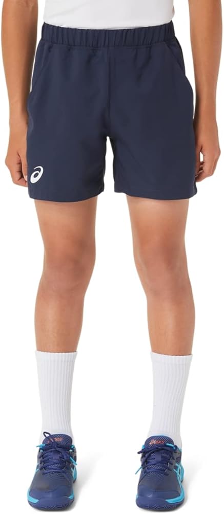 ASICS Kid's Tennis Short, S, Midnight