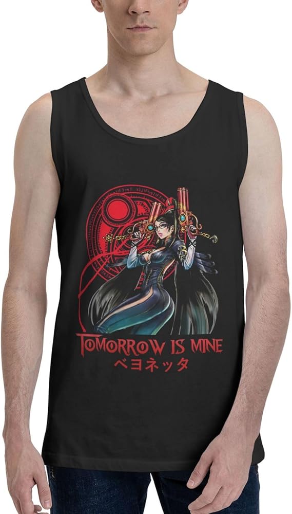 Anime Tank Top Shirt Bayonetta Boy's Summer Sleeveless Tops Fashion Vest