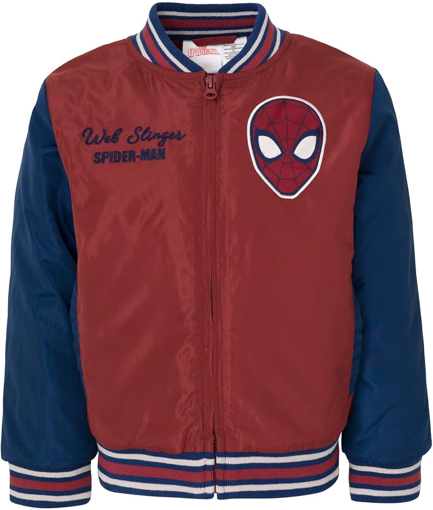 Marvel Avengers Spider-Man Varsity Bomber Jacket Toddler to Big Kid