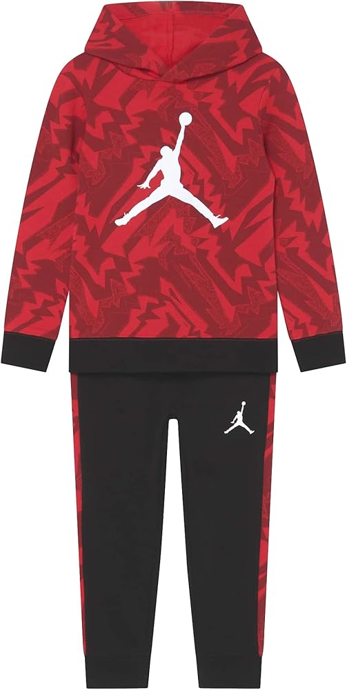 Jordan Boy's MJ Essentials Fleece All Over Print Set (Toddler/Little Kids/Big Kids)