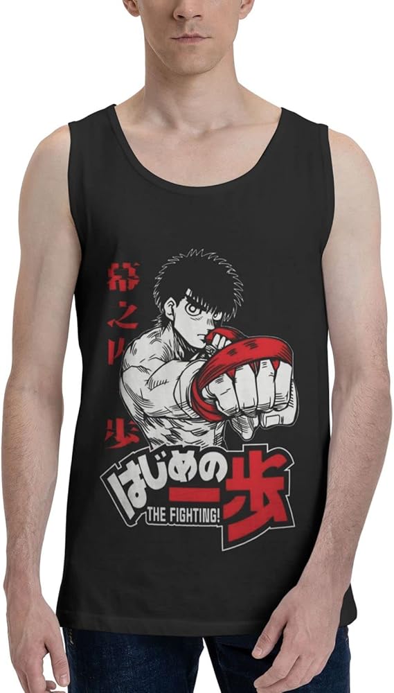 Anime Tank Top Shirt Hajime No Ippo Boy's Summer Sleeveless Shirts Fashion Vest