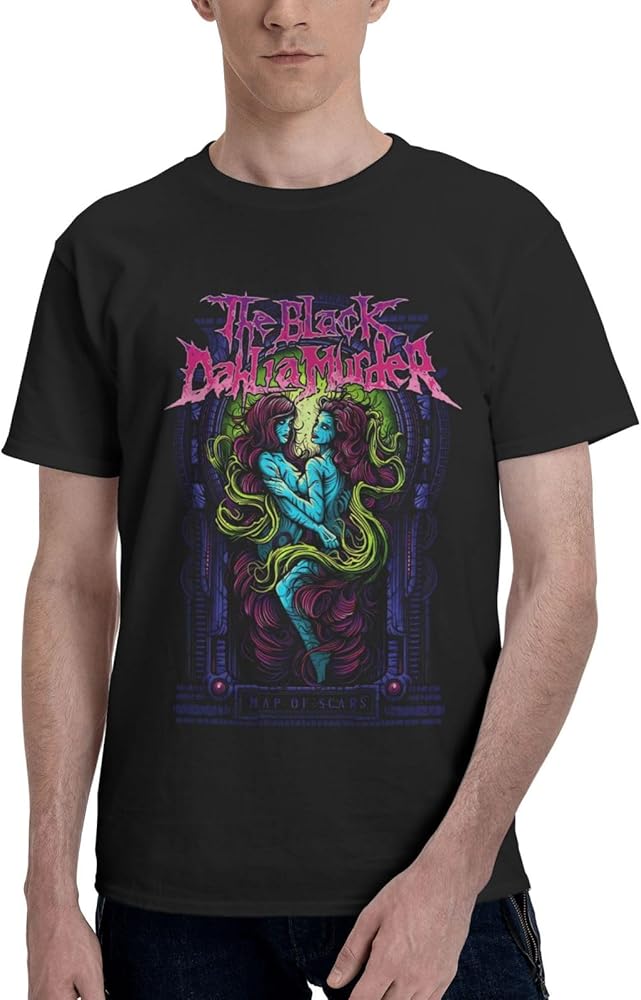 Rock Band T Shirts The Black Dahlia Murder Man's Summer Cotton Tee Crew Neck Short Sleeve T-Shirt Black