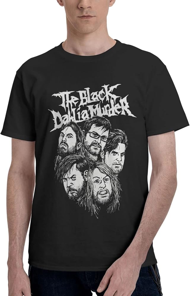 Rock Band T Shirts The Black Dahlia Murder Men's Summer Cotton Tee Crew Neck Short Sleeve Tops Black