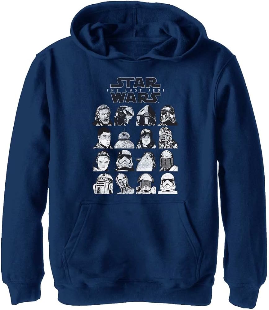 STAR WARS Boys' Last Jedi Grid Hoodie