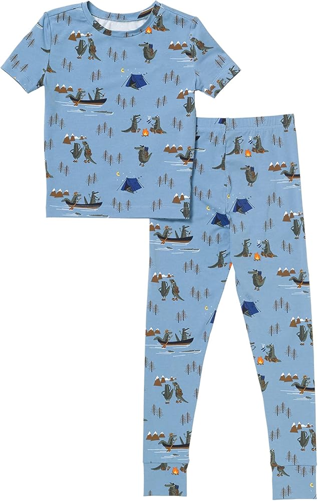 PajamaGram Snug Fit Kids PJs - Boy Pajamas and Girl Pajamas - Kids Cotton Pajamas - Short Sleeve Youth Pajamas Kids Pajama