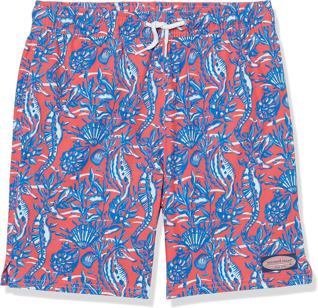 vineyard vines Boys' Printed Chappy Swimsuit Trunks