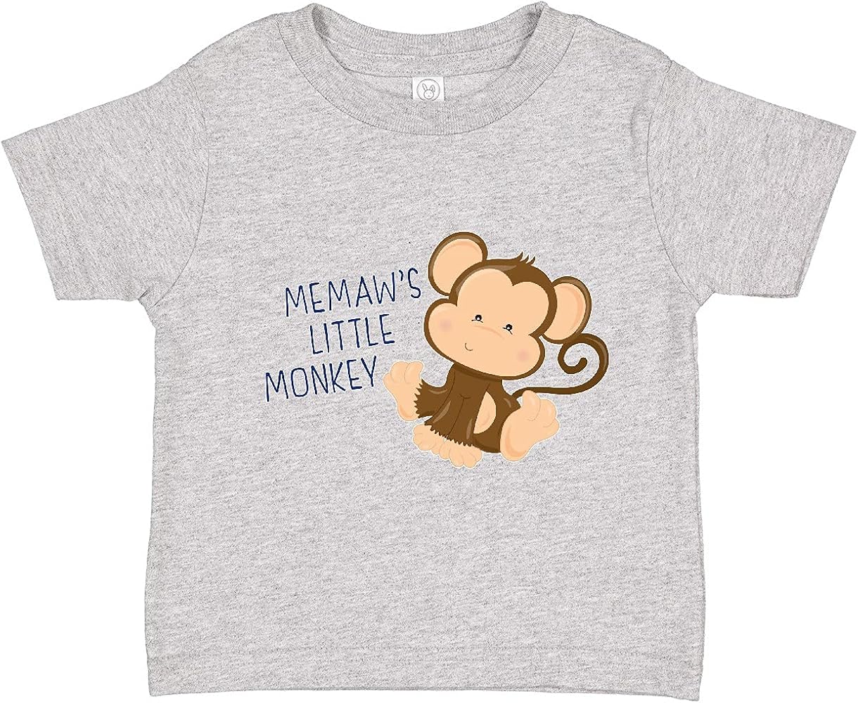 inktastic Memaw's Little Monkey Toddler T-Shirt