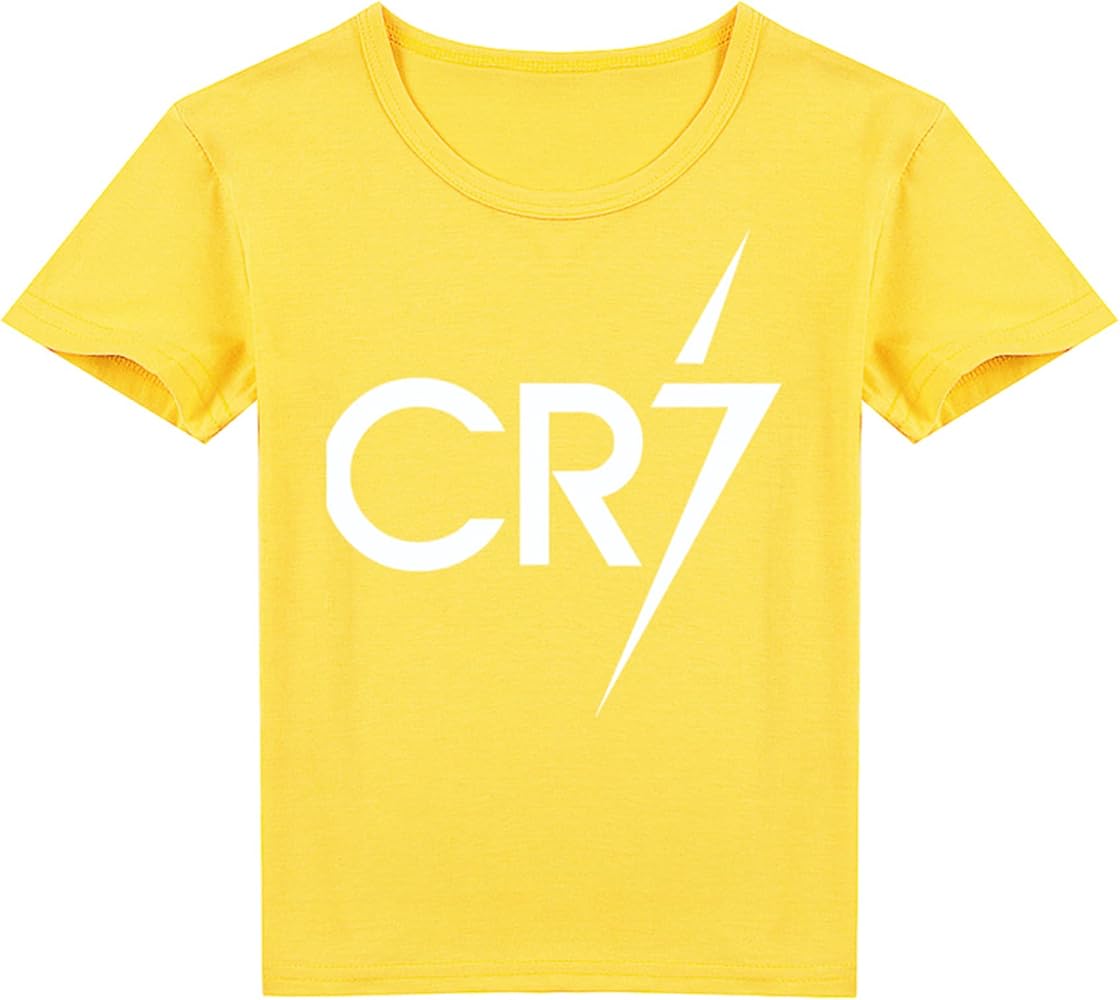 LOTFI Kids Cristiano Ronaldo Short Sleeve T Shirt,CR7 Tops Tees Casual Summer Crewneck Tees for Boys Girls