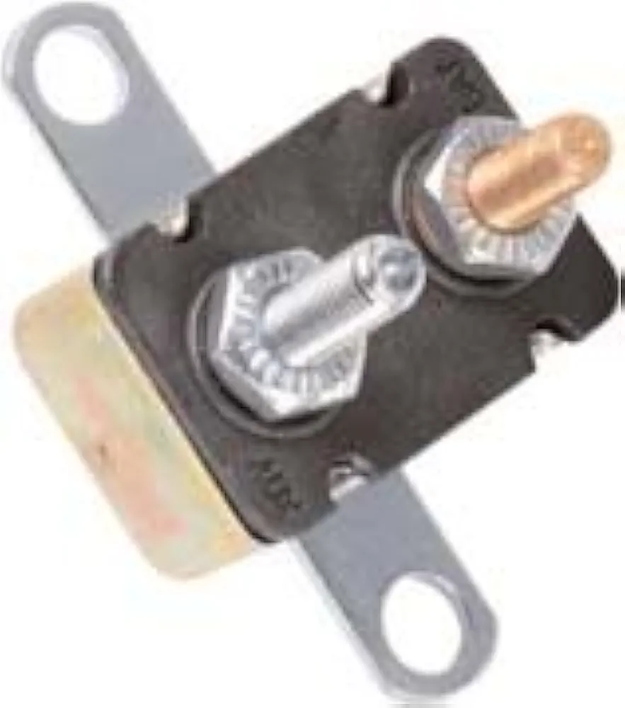 Bussmann CBC-25B Circuit Breaker (Type I Heavy Duty Automotive with Stud Terminals and Bracket - 25 A), 1 Pack